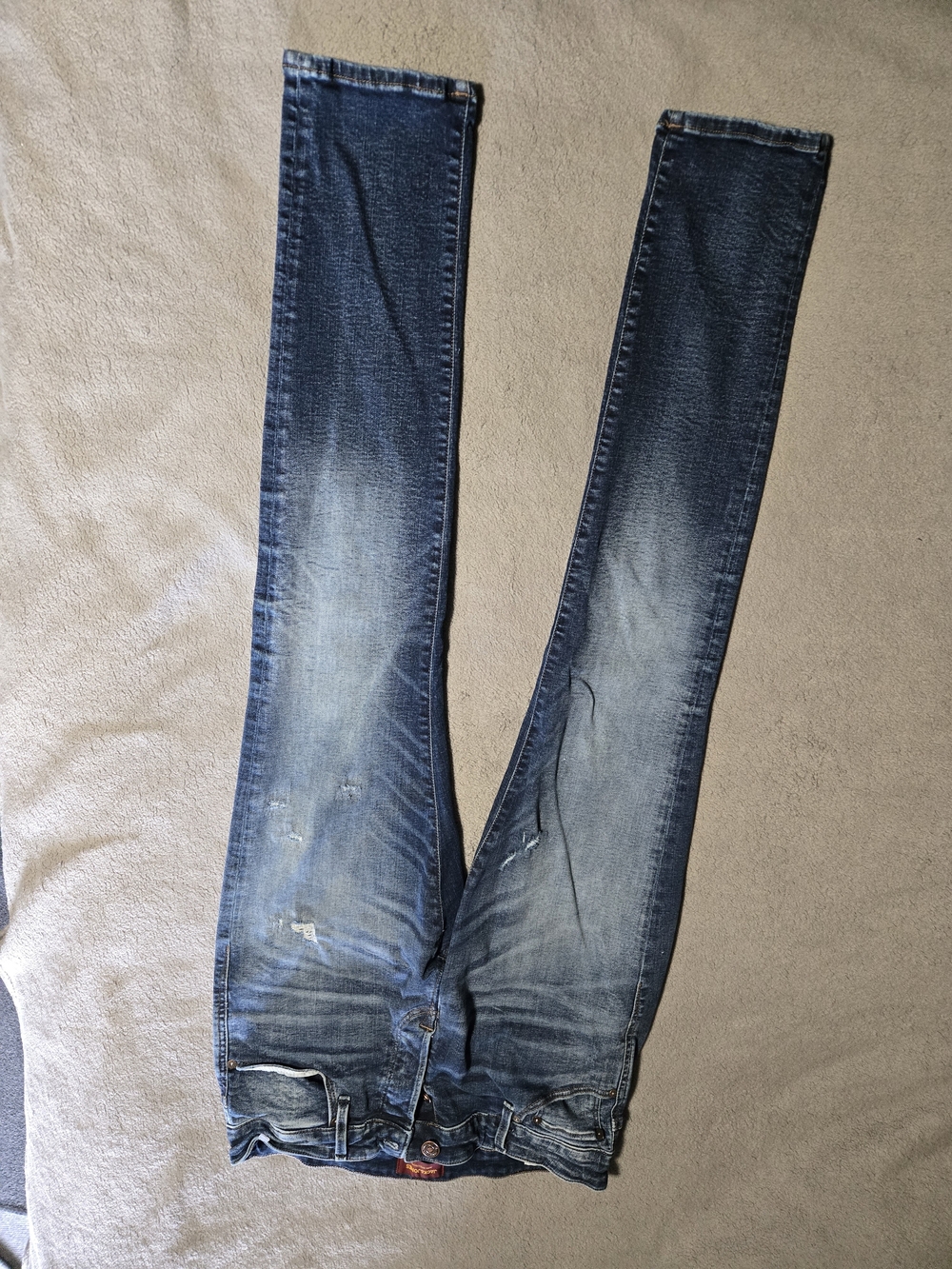 Jack And Jones 32x32 Slim/Glen Classic Men's Blue Washed Jeans